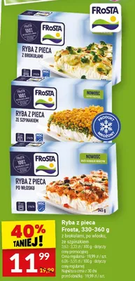 Ryba z pieca z brokułami, ze szpinakiem, po włosku promocja w Twój Market