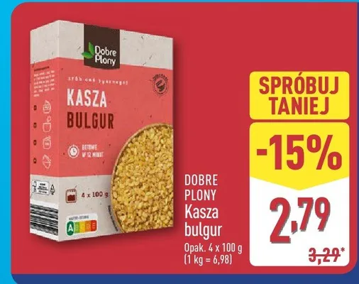 Kasza bulgur promocja w Aldi