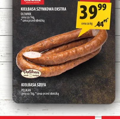 Kiełbasa szefa Pelikan promocja w Arhelan