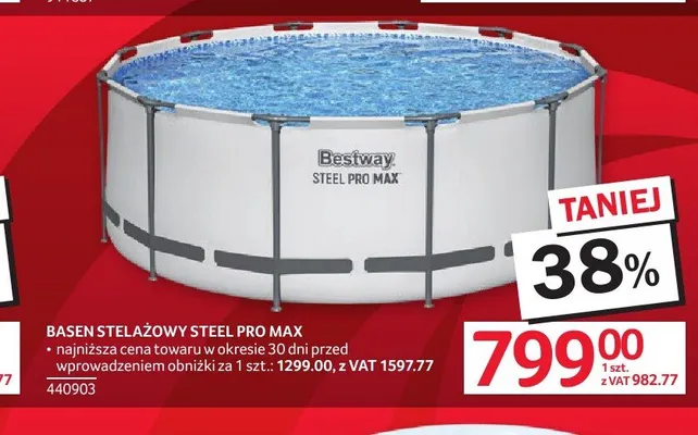 Basen stelażowy Steel Pro Max Bestway promocja w Selgros