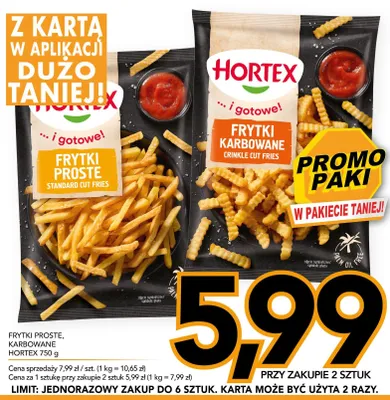 Frytki proste Hortex promocja w Kupiec