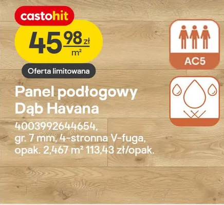 Panel podłogowy Dąb Havana promocja w Castorama