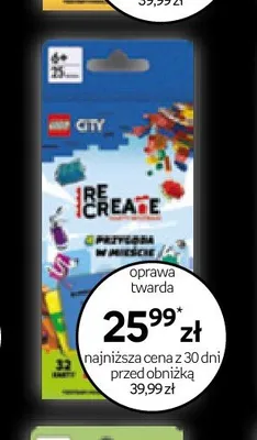 Książka LEGO City Re-Create Przygoda w mieście oprawa twarda promocja w Empik