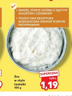 Sos w stylu tzatziki promocja w Kaufland