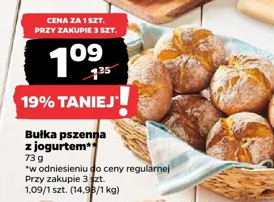 Bułka pszenna z jogurtem Netto promocja w Netto