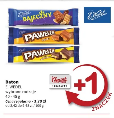 Baton Pawełek adwokat E.Wedel promocja w Intermarche