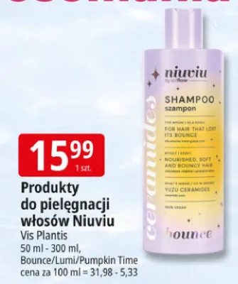 Produkty do pielęgnacji włosów Niuviu Bounce/Lumi/Pumpkin Time promocja w Leclerc