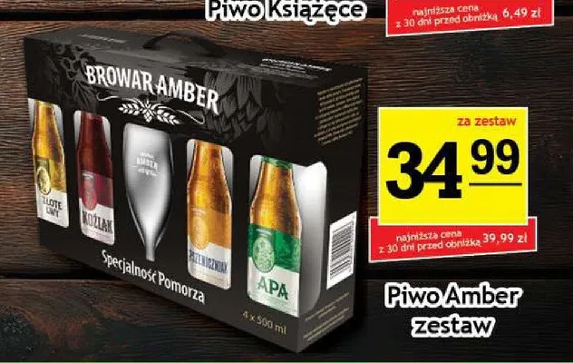 Piwo Amber zestaw 4-pak promocja w Gram Market