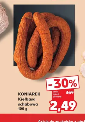 Kiełbasa schabowa Koniarek promocja w Kaufland