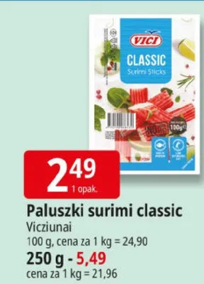 Paluszki surimi classic promocja w Leclerc