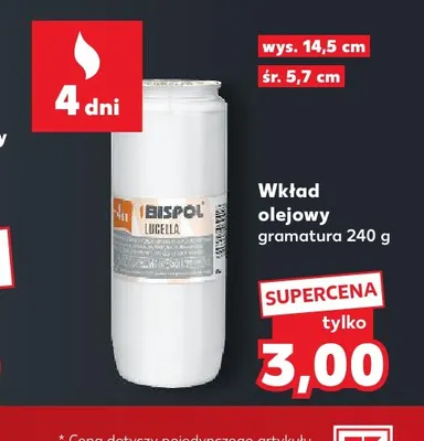 Wkład olejowy Bispol Lucella promocja w Kaufland