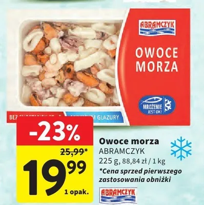 Owoce morza Abramczyk promocja w Intermarche