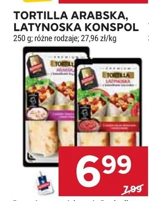 Tortilla arabska, latynoska konspól różne rodzaje promocja w Stokrotka