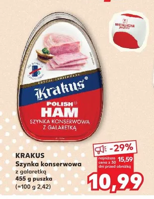 Szynka konserwowa z galaretką Krakus promocja w Kaufland