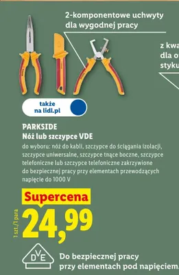 Nóż VDE Parkside promocja w Lidl