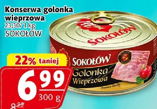 Konserwa gołonka wieprzowa SOKOŁÓW promocja w Prim Market