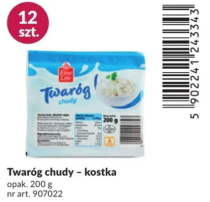 Twaróg chudy - kostka promocja w Makro