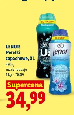 Perełki zapachowe Lenor XL promocja w Lidl