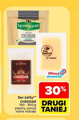 Ser żółty Kerrygold Cheddar promocja w Carrefour Market