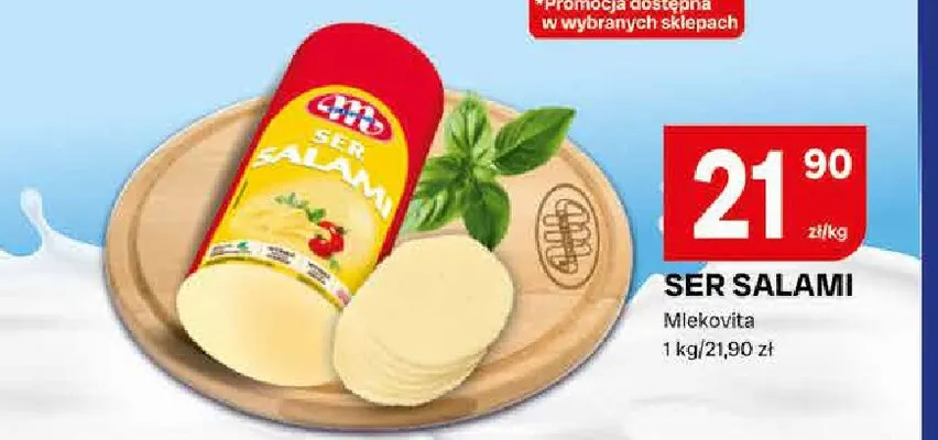 Ser salami Mlekovita promocja w Chorten
