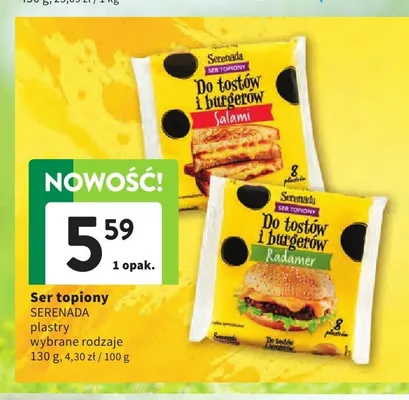 Ser topiony w plastrach Serenada Radamer promocja w Intermarche