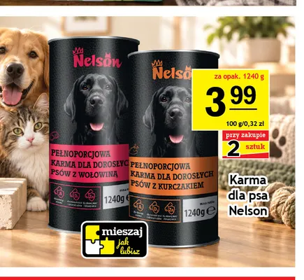 Karma dla psa z wołowiną Nelson promocja w Gram Market