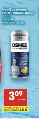 Napój gazowany OSHEE Vitamin Boost Magnesium + B6 promocja w Delikatesy Centrum