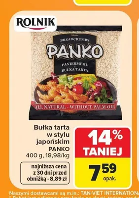 Bułka tarta w stylu japońskim Panko Rolnik promocja w Carrefour
