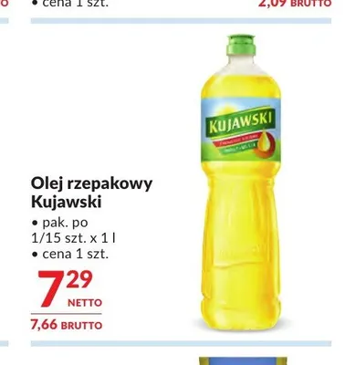 Olej rzepakowy Kujawski promocja w Makro