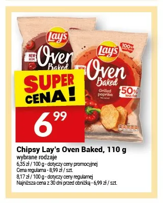 Chipsy Lay's Oven Baked 110g promocja w Twój Market