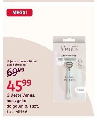 Maszynka do golenia Gillette Venus promocja w Rossmann