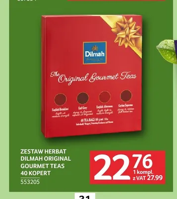 Zestaw herbat Dilmah Original Gourmet Teas promocja w Selgros