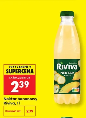 Nektar bananowy Riviva promocja w Biedronka