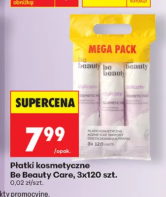 Płatki kosmetyczne Be Beauty Care 3-pak promocja w Biedronka