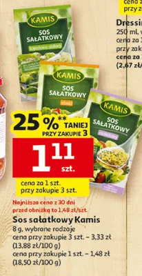 Sos sałatkowy Kamis promocja w Auchan