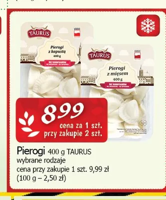 Pierogi z kapustą Taurus promocja w CEZAR Delikatesy