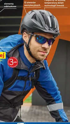Kask rowerowy męski z tylną lampką CRIVIT promocja w Lidl
