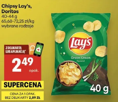 Chipsy Green Onion promocja w Delikatesy Centrum