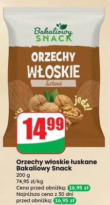 Orzechy włoskie łuskane 200 g promocja w Dino
