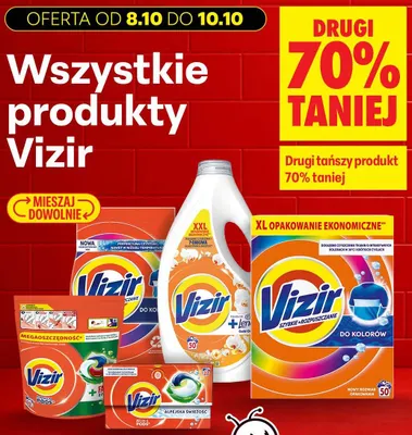 Kapsułki do prania Vizir All-in-1 Pods alpejska świeżość promocja w Biedronka