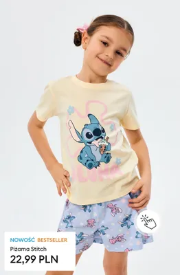 Piżama dziecięca Stitch promocja w Sinsay