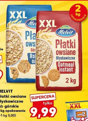 Płatki owsiane błyskawiczne lub górskie promocja w Kaufland