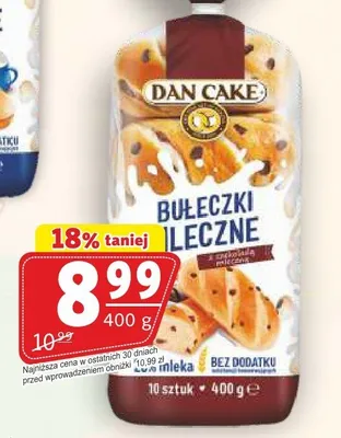 Bułeczki mleczne z czekoladą Dan Cake promocja w Prim Market