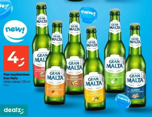 Piwo bezalkoholowe Gran Malta Watermelon promocja w Dealz