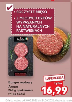 Burger wołowy Angus Tavernies promocja w Kaufland