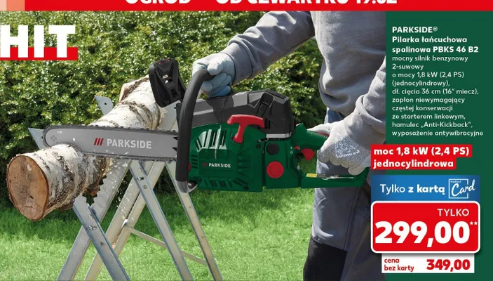 Pilarka łańcuchowa spalinowa PBKS 46 B2 promocja w Kaufland