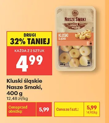 Kluski śląskie Nasze Smaki promocja w Biedronka