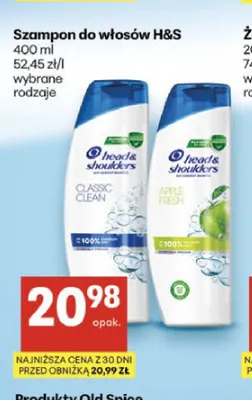 Szampon do włosów Head & Shoulders Apple Fresh promocja w Delikatesy Centrum
