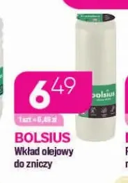 Wkład olejowy do zniczy Bolsius promocja w Drogerie Koliber