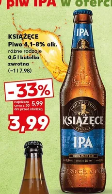 Piwo Książęce różne rodzaje promocja w Kaufland